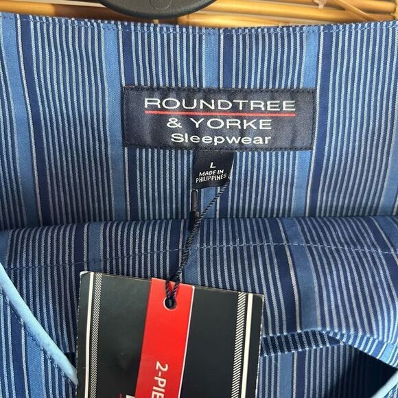 Roundtree & Yorke Large (L) Short Sleeve Shorts Pajamas NWT - Picture 4 of 5